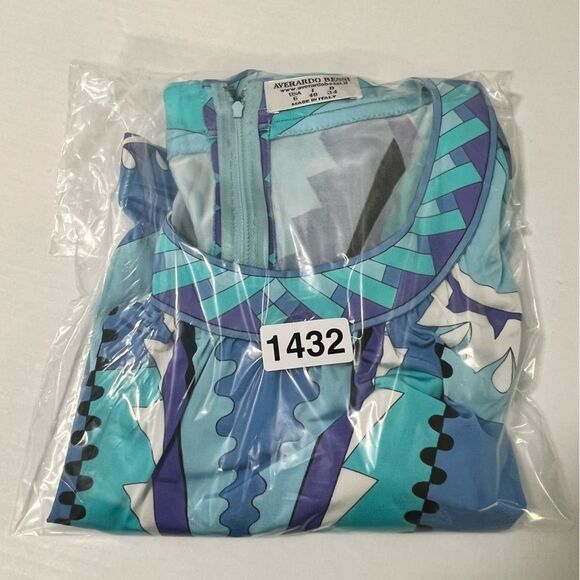 Retro 60s Shift Dress Size 6 Mediterranean Italian Designer Averado Bessi - Picture 12 of 12